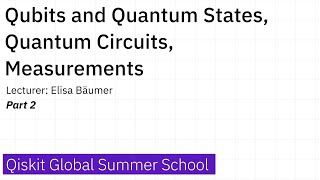 2. Qubits and Quantum States, Quantum Circuits, Measurements - Part 2