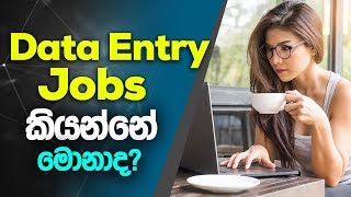 Data Entry Jobs ඩේටා එන්ට්‍රි ජොබ් කියන්නේ මොනාද