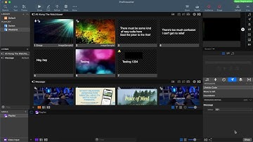 Pro Presenter 7 - Messages and Stage Display