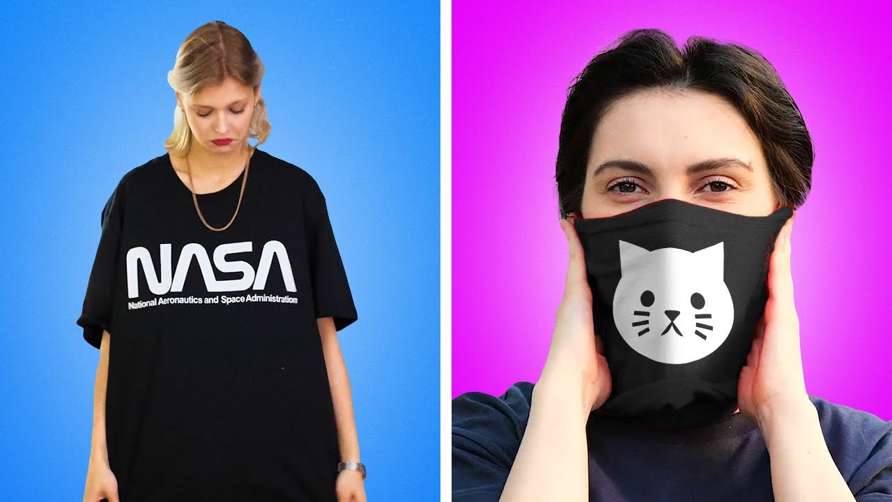HOW TO UPGRADE OR DECORATE YOUR OLD T-SHIRT - YouTube