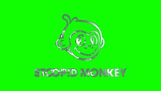 Stoopid Monkey 2009 - 2011 Logo Green Screen