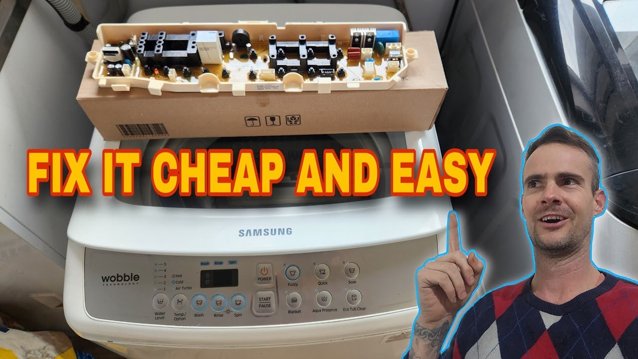 Samsung Wobble Washing Machine On/Off Not Working, Models WA55H4000SW