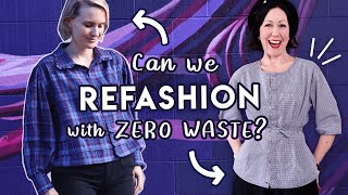 Zero Waste Men's Shirt Refashion Challenge ft. Evelyn Wood