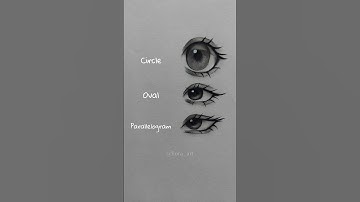 drawing eyes in different shapes ✨️ | #drawing #tutorial #art #howtodraw #shorts