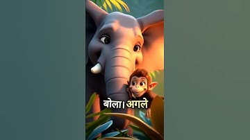 Thumbnail of kids stories hathi aur bandar ki kahani kids telling stories