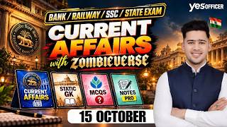 🔴15 October 2026 | Daily Current Affairs | For Bank, Insurance & SSC Exams | Kush Pandey