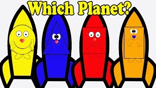 The Shapes for kids | VIVASHAPES | Rockets | Which Planet | Blast Off for kids.