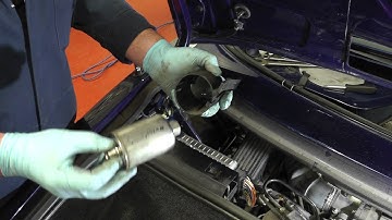 Replacing the fuel filter on an MGF
