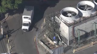 RAW VIDEO: Mobile morgue set up near coroner's office in Los Angeles