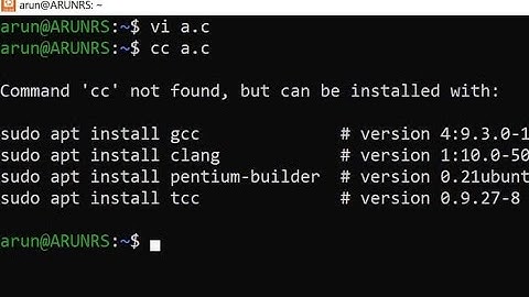 HOW TO FIX CC COMMAND NOT FOUND IN LINUX 2022||ROCKSTARARUN