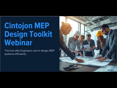 Cintojon MEP Design Toolkit Webinar