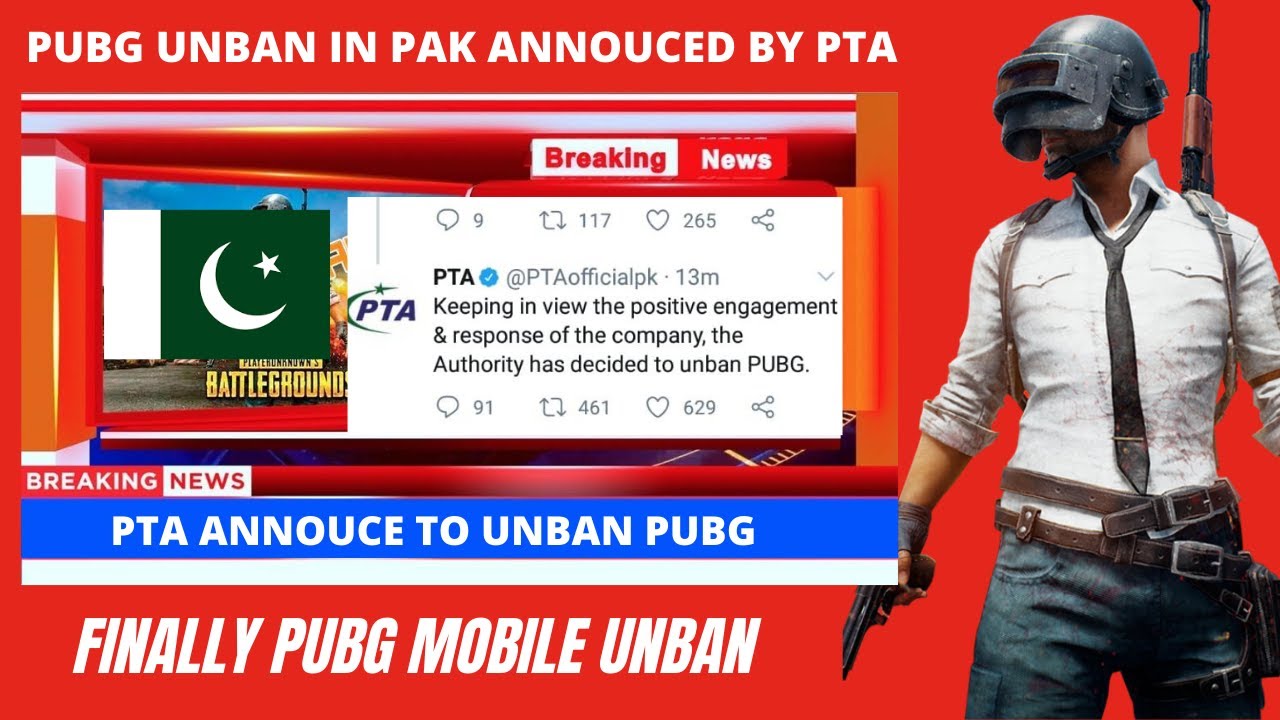 PTA FINALLY ANNOUNCED TO UNBAN PUBG IN PAK | PUBG IS FINALLY UNBAN IN PAK |  THANKS FOR THE SUPPORT
