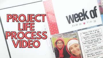 Project Life PROCESS VIDEO with INSERT in a 9x12 Album | APRIL 2022