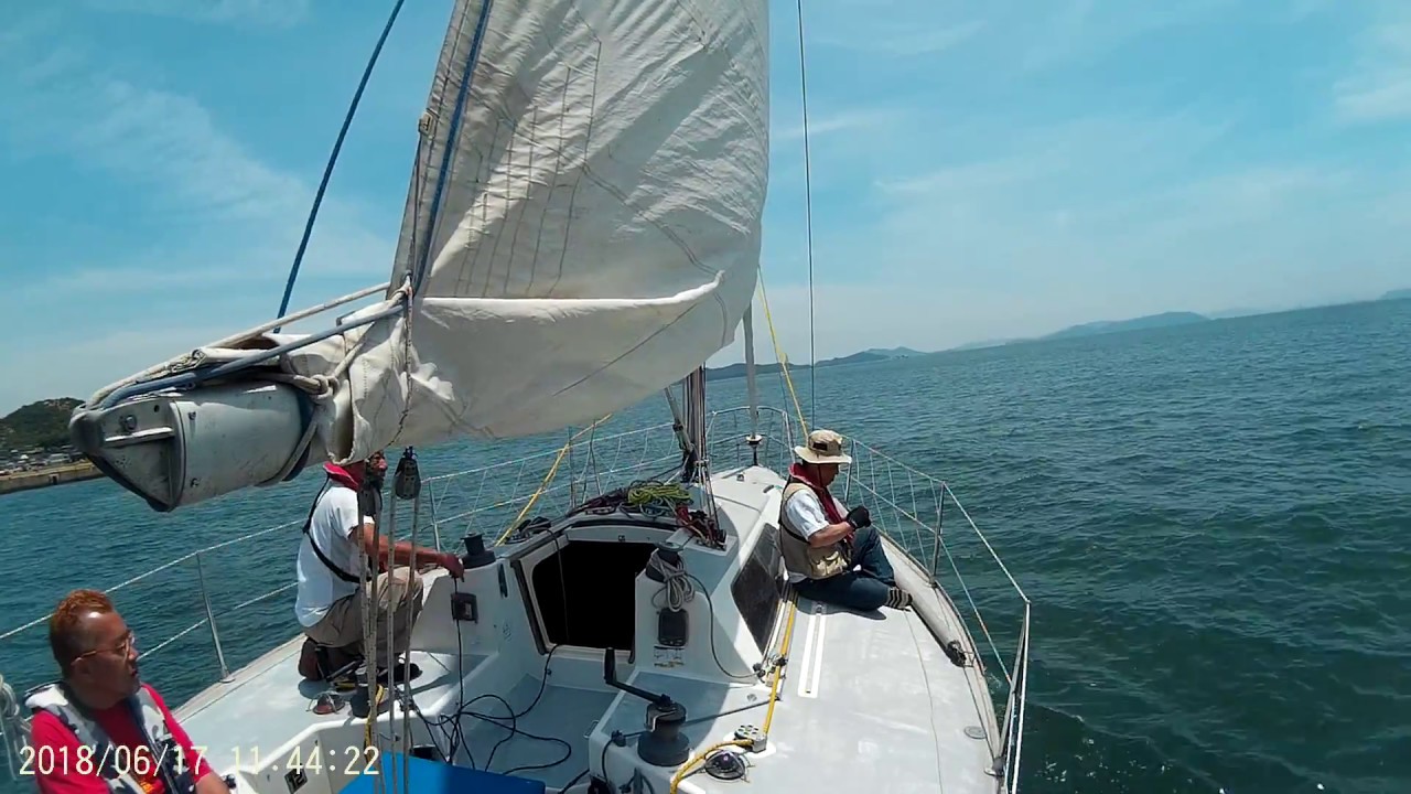 日比ヨットレース75回２０１８．６．１ゴール