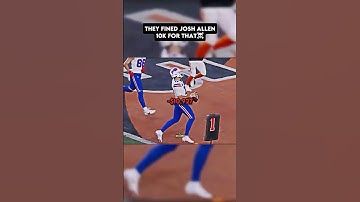 They Flagged and Fined Josh Allen For this 🤔 #nfl #shorts