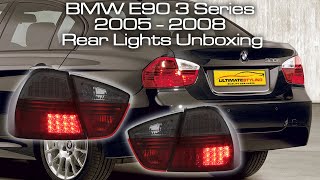 Athlete Statistics BMW E90 3 SERIES SALOON 2005 - 2008 HALF SMOKED AND CRYSTAL RED LED UPGRADE REAR TAIL LIGHTS