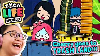 Toca Life World  Cherry Goes To TRASHLAND????