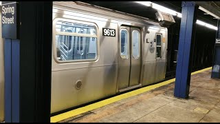 [A C E] NYC Subway Train ride into @ Spring St Station