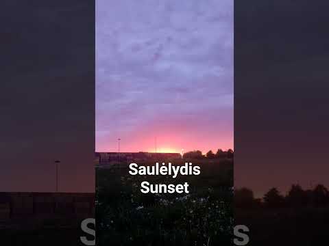 Saulėlydis - Sunset #lietuviųkalba #lithuanian