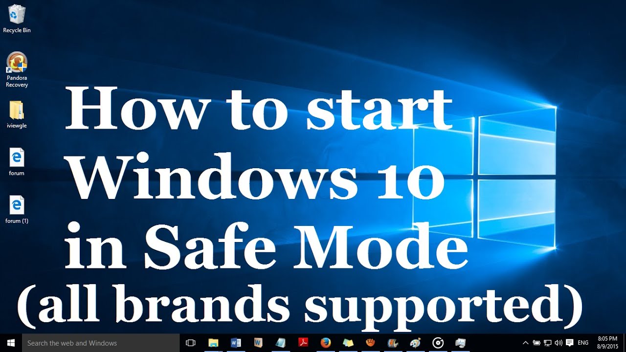 how to enter safe mode lenovo