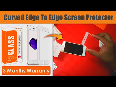 OpenTech Tempered Glass Screen Protector for iPhone 7/8 Unboxing & Installation | Utube XYZ