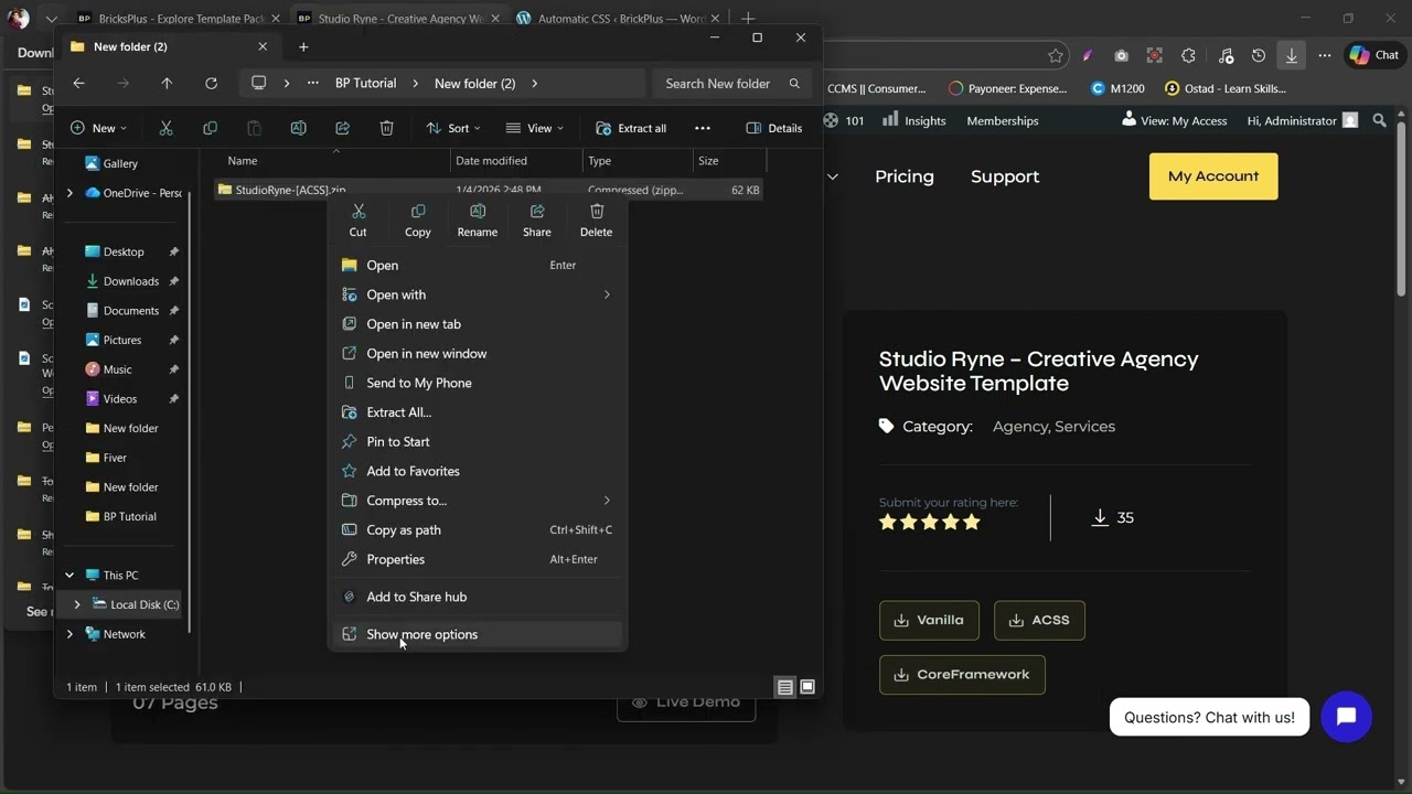 How to Import Bricks ACSS Templates Step 1 Environment Setup