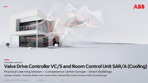Practical Learning Session about KNX and HVAC – Valve Drive Controller VC/S and RCU SAR/A - Cooling