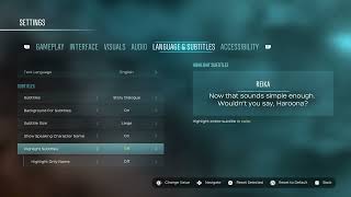 Celebrity Unknown 9 Awakening: Menu Options Profile