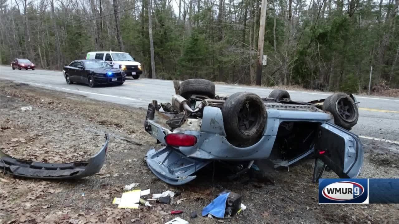 Marlborough police say one person injured after rollover crash in area of Route 124 YouTube