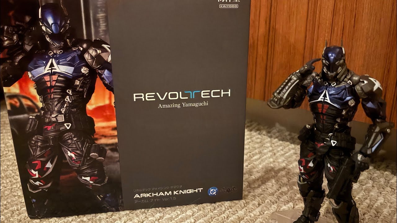Revoltech Amazing Yamaguchi Arkham Knight Ver 1.5 unboxing - YouTube
