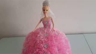 Barbie Bebege Gelinlik Yapimi Youtube