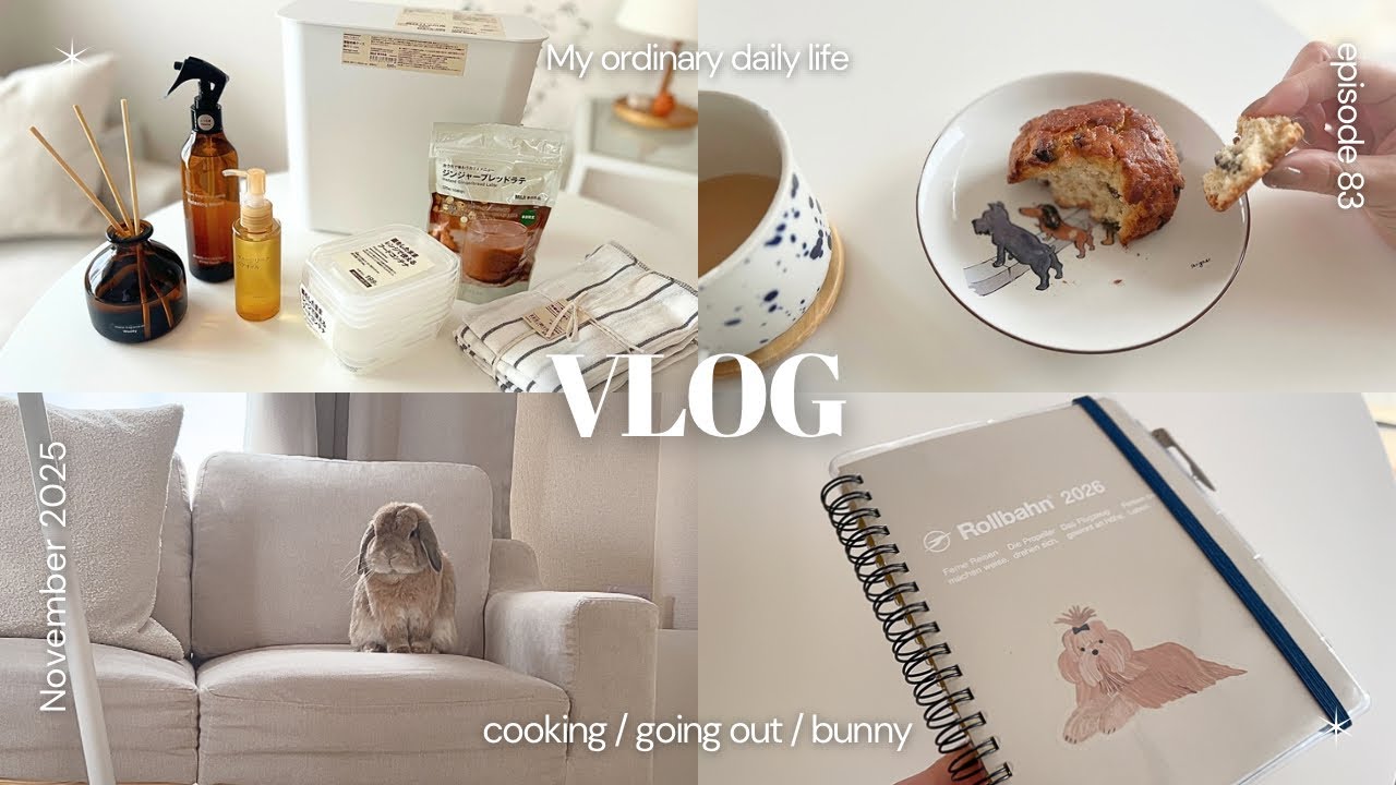 もうすぐ冬の始まり🧣平凡な社会人の日常vlog｜無印良品｜日用品紹介｜簡単ごはん