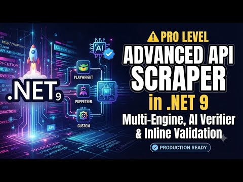 🚀 Advanced API Scraper in .NET 9 – Multi‑Engine, AI Verifier & Inline Validation