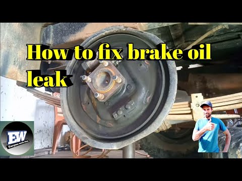 how to fix brake oil leak - YouTube