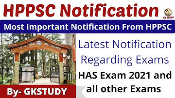 HPPSC Most Important Notification Regarding 2021 Exams ! New Exam Dates of HAS & other Exams !