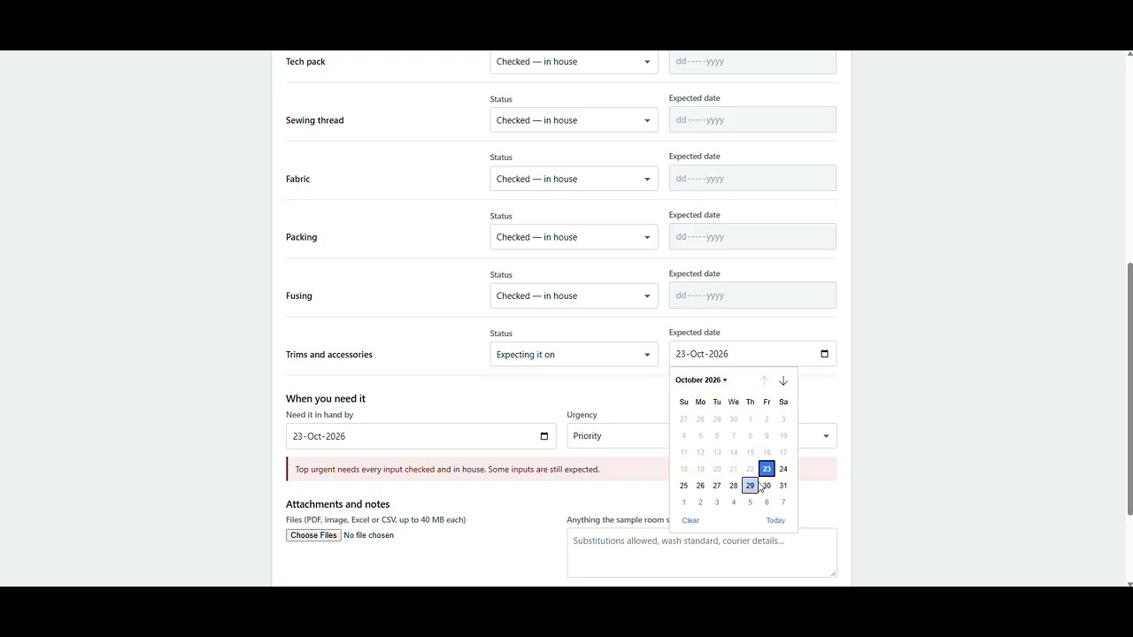 Request For Input Sample Request System - YouTube