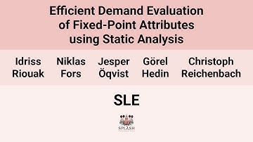 [SLE24] Efficient Demand Evaluation of Fixed-Point Attributes Using Static Analysis