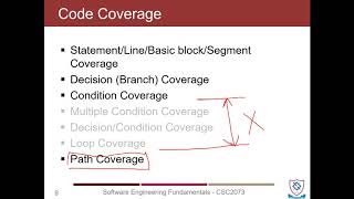 CSC2073 - Lecture 47 (White Box Testing, Basic Path Box Testing)