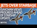 Jared Isaacman Flies Over Starbase Once Again | SpaceX Boca Chica