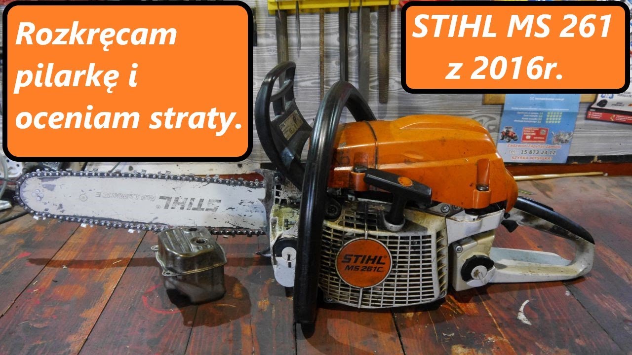 #rpgarażowo. Stihl ms 261 z 2016r. Przegląd i demontaż pilarki. Stan agonalny.  Co się stało ???