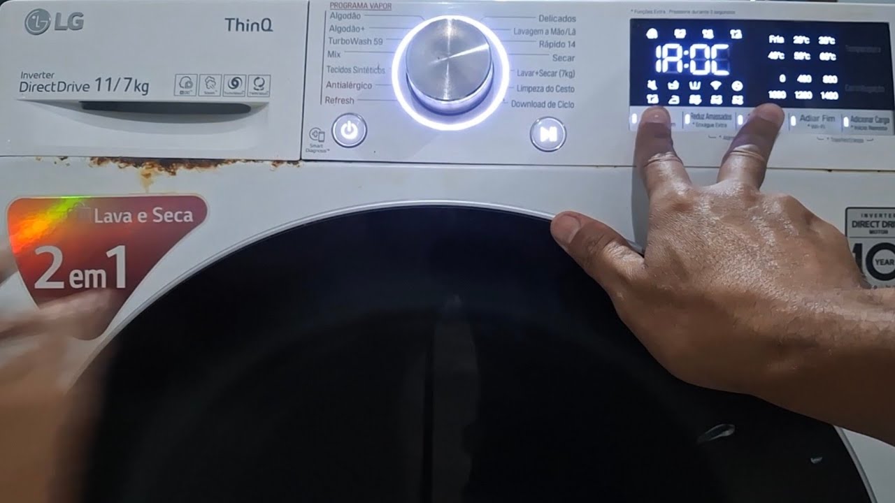 Auto teste Lava e Seca LG...