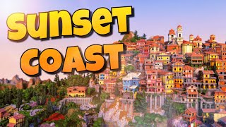 Incredible Coastal City in Minecraft! Sunset Coast Cinematic