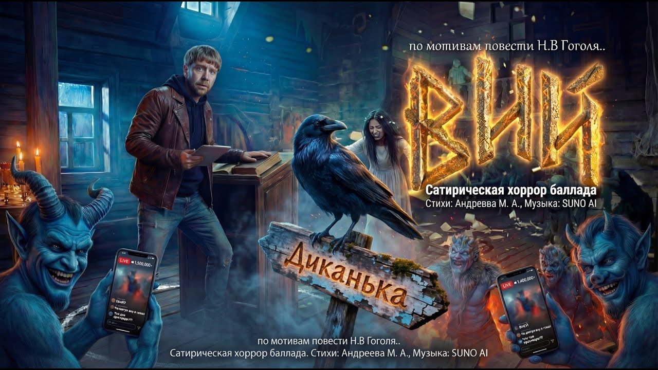 The Last Village Before Darkness – Cinematic AI Film ВИЙ | Хоррор - баллада 👺Dark Slavic Sound