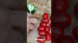 Lovely Tomato Rose Garnish #VegetableCarving #CucumberGarnish