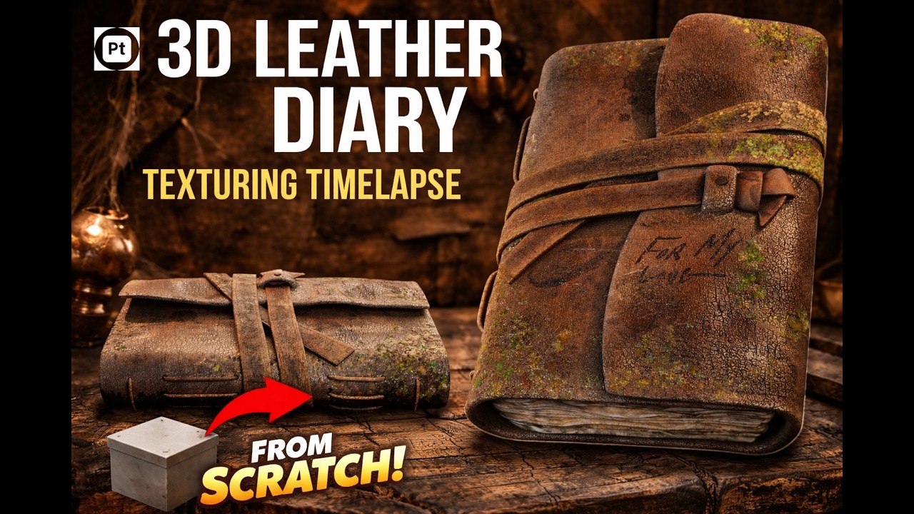 Creating a Leather Texture in Substance Painter - Timelapse Video - YouTube