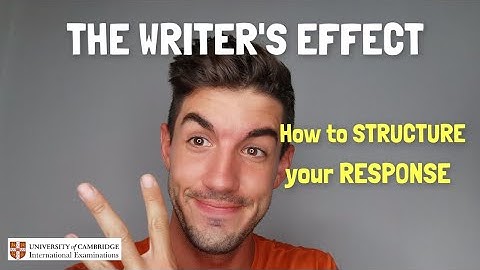 iGCSE First Language English - How to STRUCTURE your WRITER`S EFFECT Response 3/3