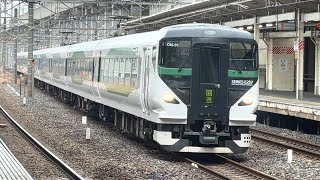 めっちゃ貴重！！E257系5000番台ミヤOM-91が小山駅中線に入線するシーン