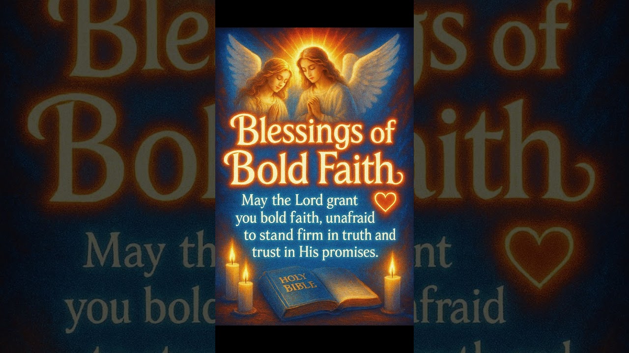 Blessings of Bold Faith 🙏Be Bold—God Is With You