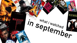 what i watched in september