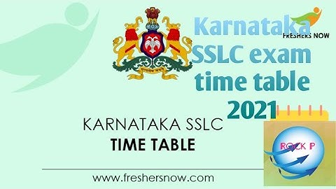 SSLC exam time table 2021